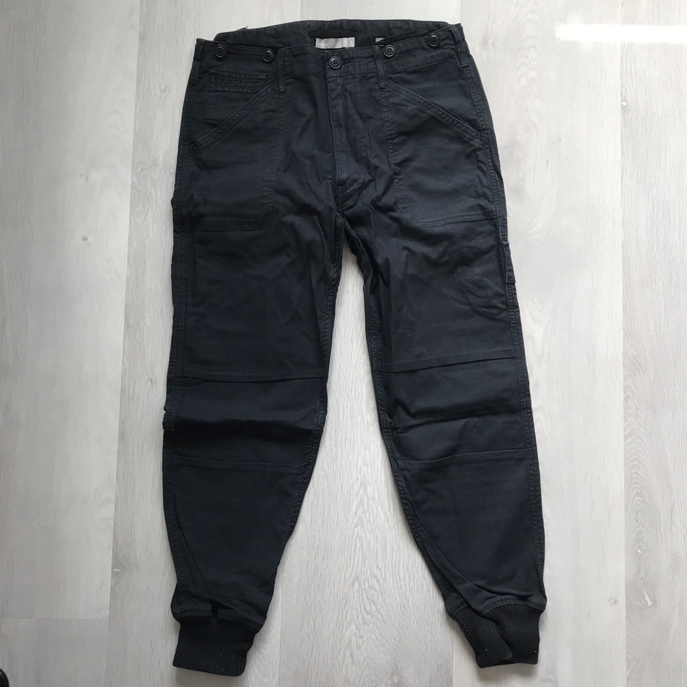 VINCE CHINO PANTS BLACK CARGO ANKLE CROP WOMENS 6